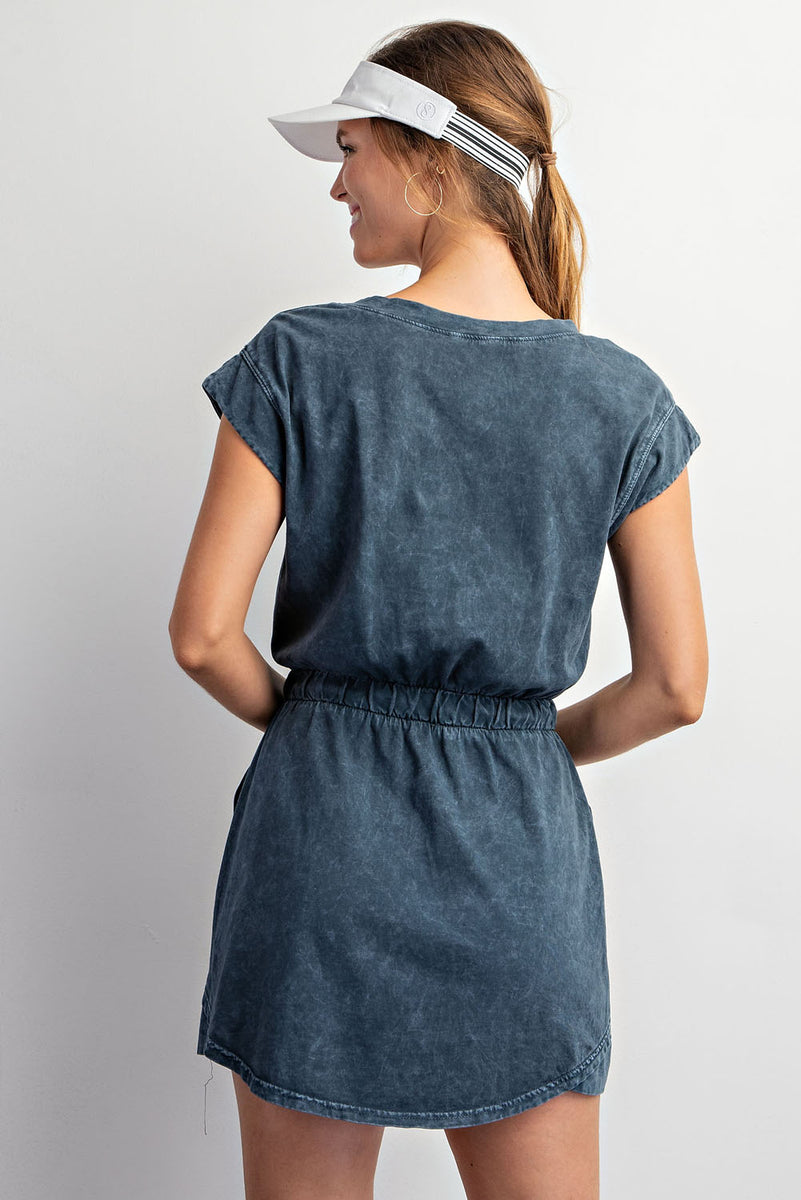 cotton athletic dress Blue / Medium BD23 Sentmoon Work Dresses for True to size Size:XXXL - 18