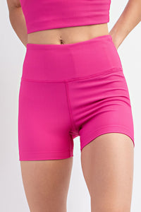 Ribbed Biker Shorts