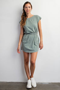 Cotton Athletic Dress Olive / Small