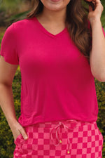 Load image into Gallery viewer, Everyday Basic Tee- Hot Pink
