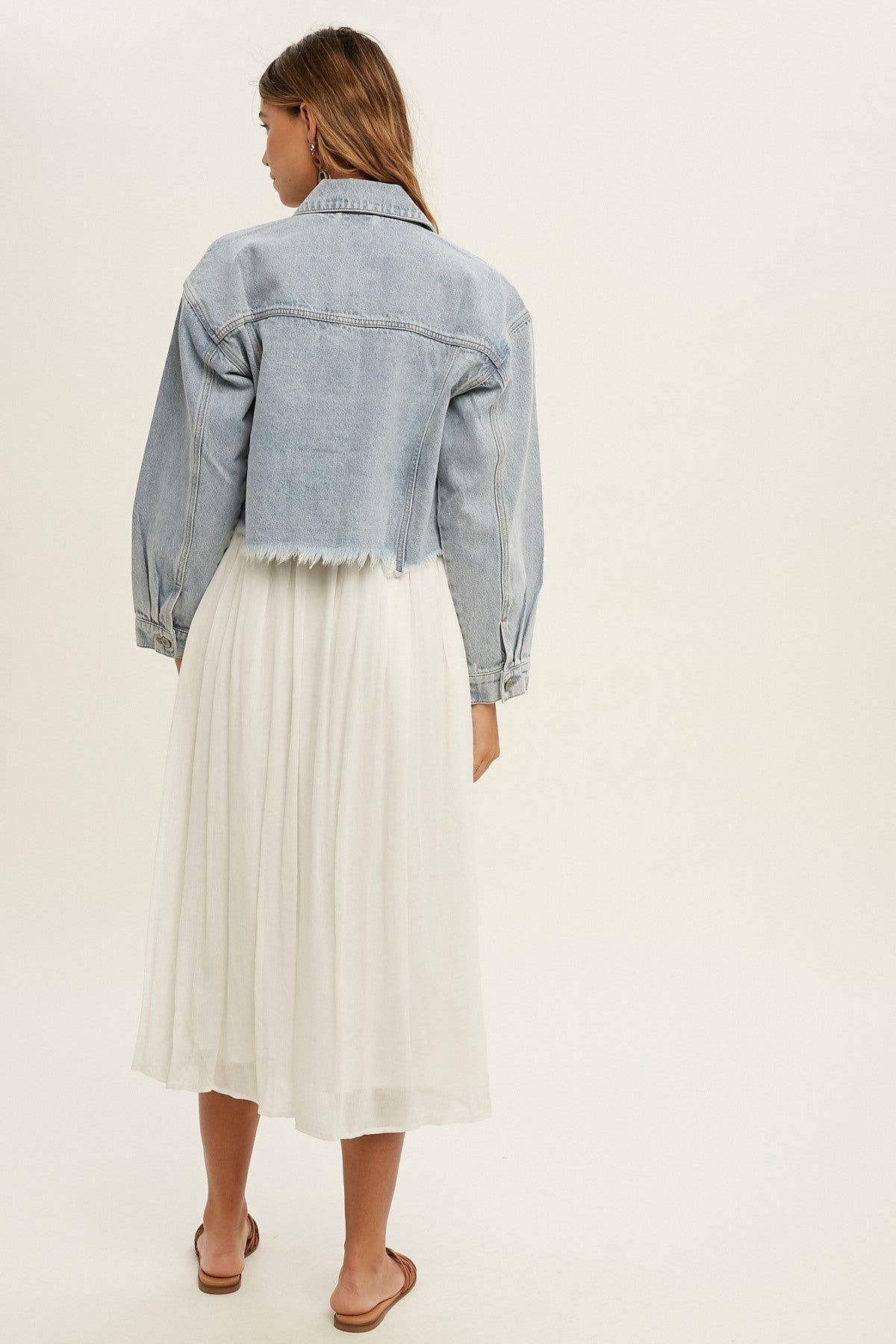 Frey Hem Denim Jacket