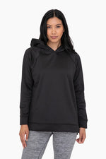 Load image into Gallery viewer, Pullover with side zipper-Black
