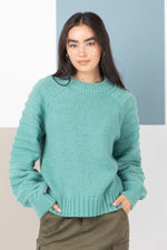 Load image into Gallery viewer, Textured Sleeve Cozy Sweater
