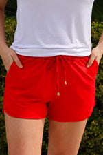 Load image into Gallery viewer, Red Everyday Shorts
