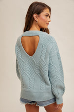 Load image into Gallery viewer, Cut out Knit Sweater
