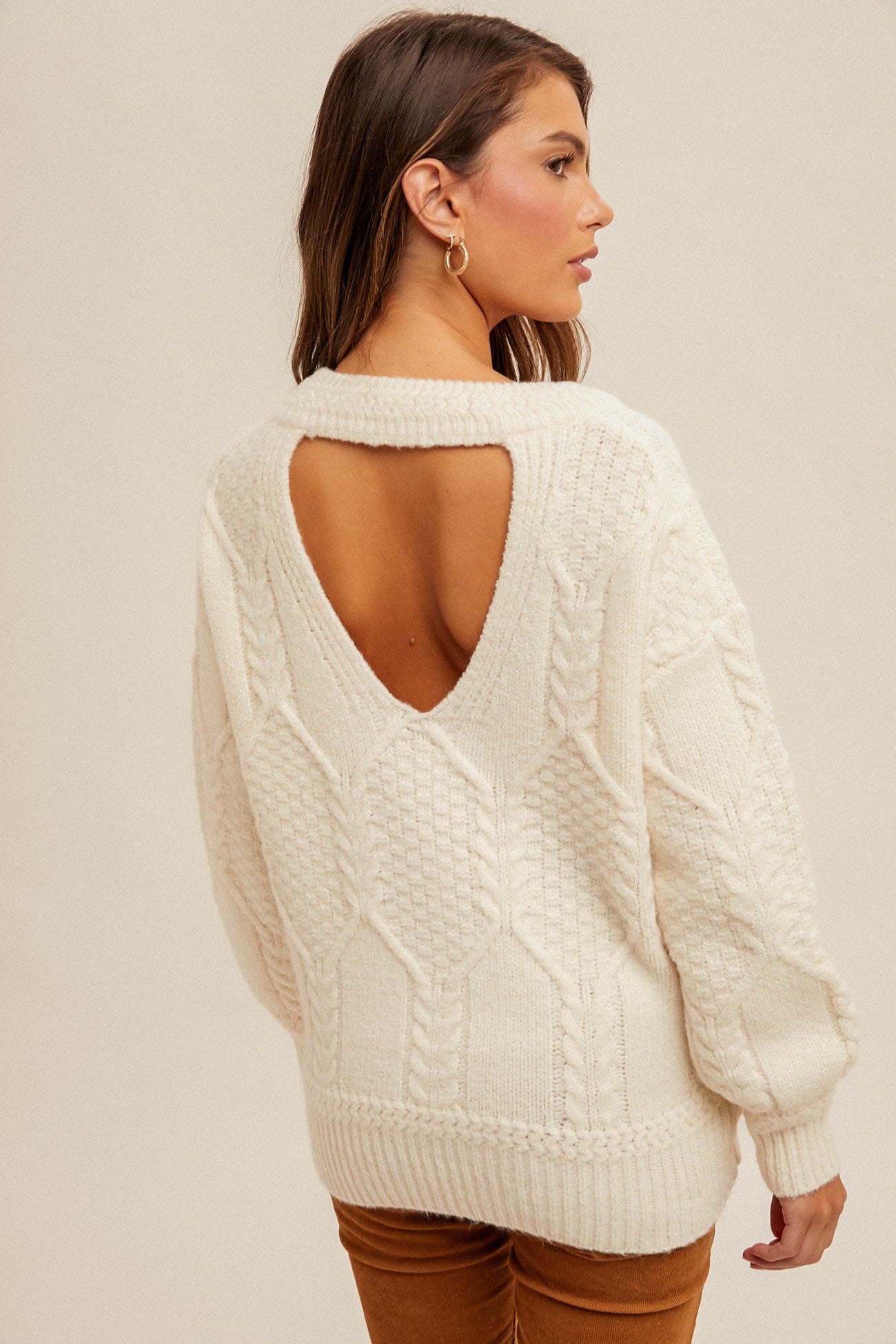 Cut out Knit Sweater