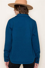 Load image into Gallery viewer, Textured Jacket-Teal
