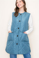 Load image into Gallery viewer, Long quilted Vest
