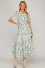 Load image into Gallery viewer, Floral and Ruffle Midi
