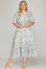 Load image into Gallery viewer, Floral and Ruffle Midi
