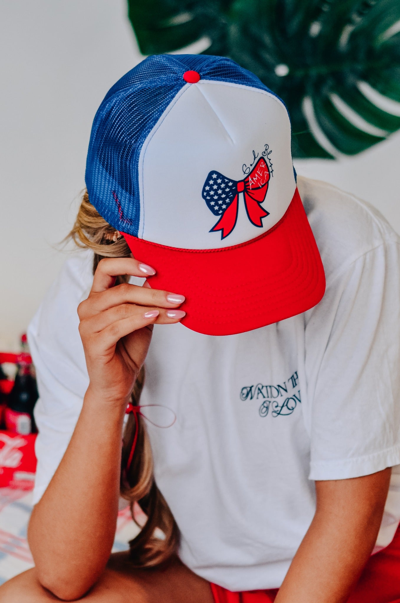 God Bless America trucker hat