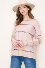 Load image into Gallery viewer, Stich detail Crew Sweater
