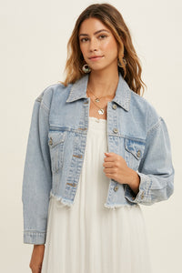 Frey Hem Denim Jacket