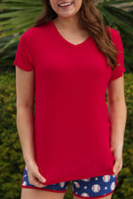 Load image into Gallery viewer, Everyday Basic Tee- Red
