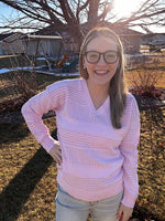 Load image into Gallery viewer, V-Neck Pullover-Pink
