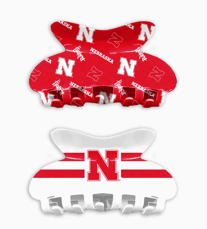 Nebraska claw clip set of 2