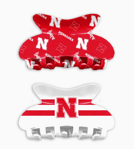 Nebraska claw clip set of 2