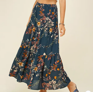 Three Layered Floral Skirt