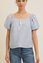 Load image into Gallery viewer, Crinkled Babydoll Blouse
