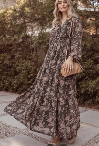 Floral Long Sleeve Dress