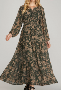 Floral Long Sleeve Dress