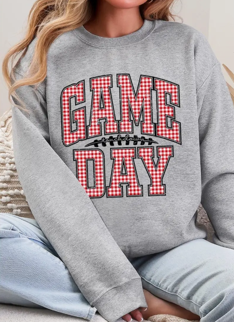 Red Gingham Game Day