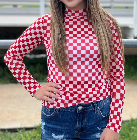 Meshed Out Red Checker