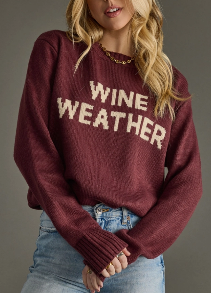 Wine Weather Sweater