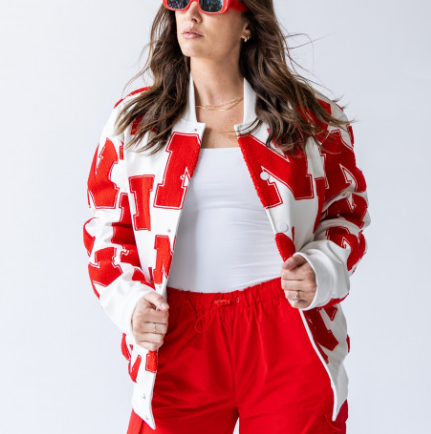 NE Leather Bomber Jacket
