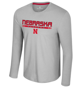 Nebraska Grey Long Sleeve