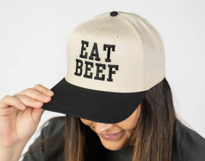 EAT BEEF hat
