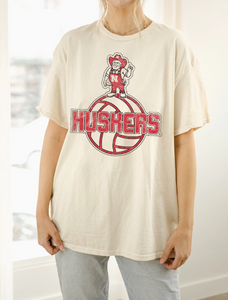 Husker Volleyball Mascott Tee