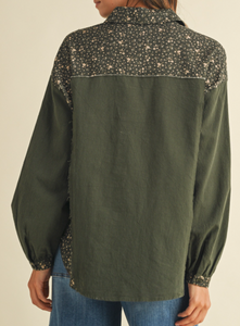 Ditsy Button Down