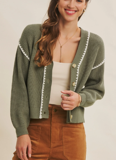 Contrast Stitch Sweater