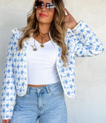Load image into Gallery viewer, Floral Quilted Jacket
