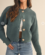 Load image into Gallery viewer, Ribbed Button Cardigan
