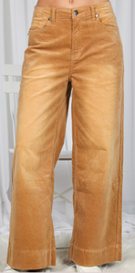 Stone Wash Corduroy Pants