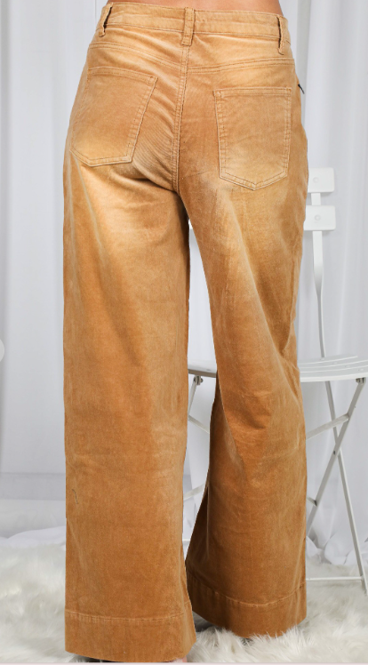 Stone Wash Corduroy Pants