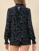Load image into Gallery viewer, Smoked Neck Velvet Top
