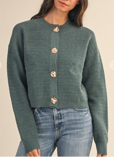Ribbed Texture Cardigan
