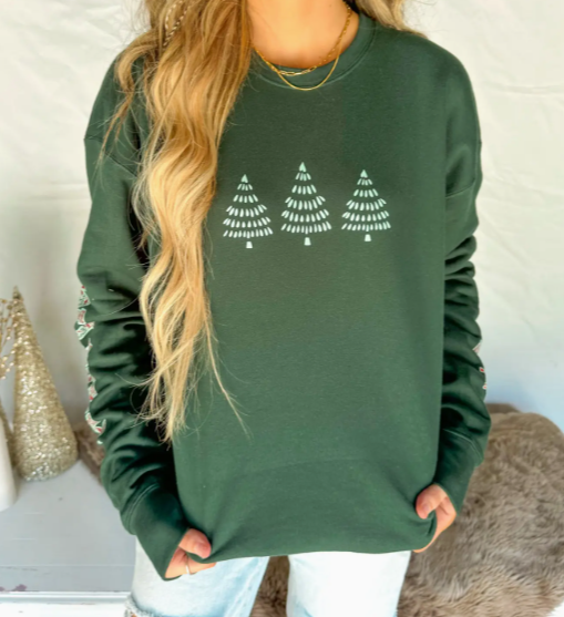 Merry Christmas Plaid Sweatshirt