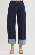 Load image into Gallery viewer, Relaxed Barrel cuffed Jeans
