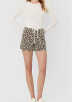 Load image into Gallery viewer, H.R  Drawstring Leopard shorts
