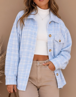Load image into Gallery viewer, Fall Vibes Plaid Print Shacket
