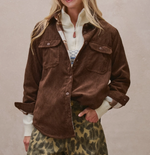 Load image into Gallery viewer, Plaid Lined Corduroy Flannel Shacket

