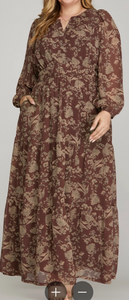 Floral Long Sleeve Dress