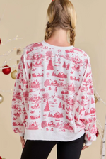 Load image into Gallery viewer, Toile print oversized Sweatshirt
