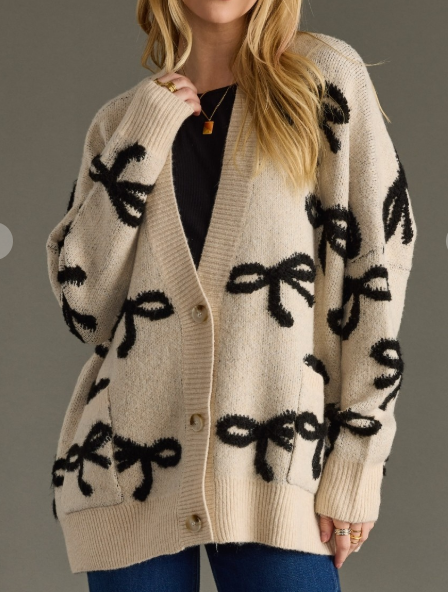 Bow Cardigan