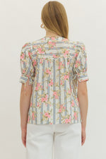 Load image into Gallery viewer, Botanical Stripe Blouse
