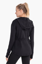 Load image into Gallery viewer, Ribbed Hooded Jacket
